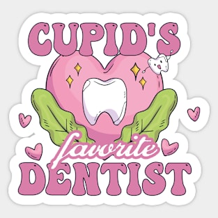 Cupid's Favorite Dentist Sticker